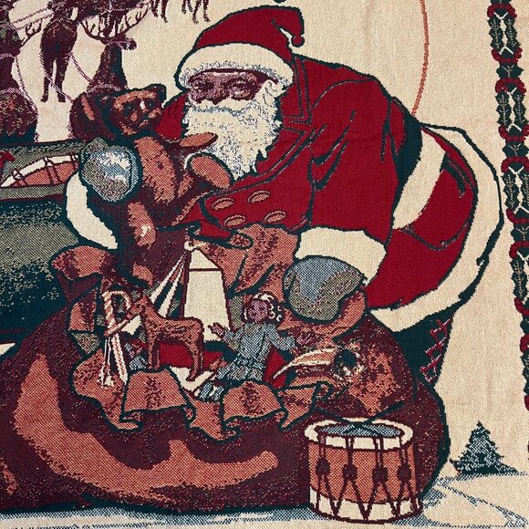 Vintage Sears & Roebuck Christmas tapestry wall hanging - Picture 1 of 5